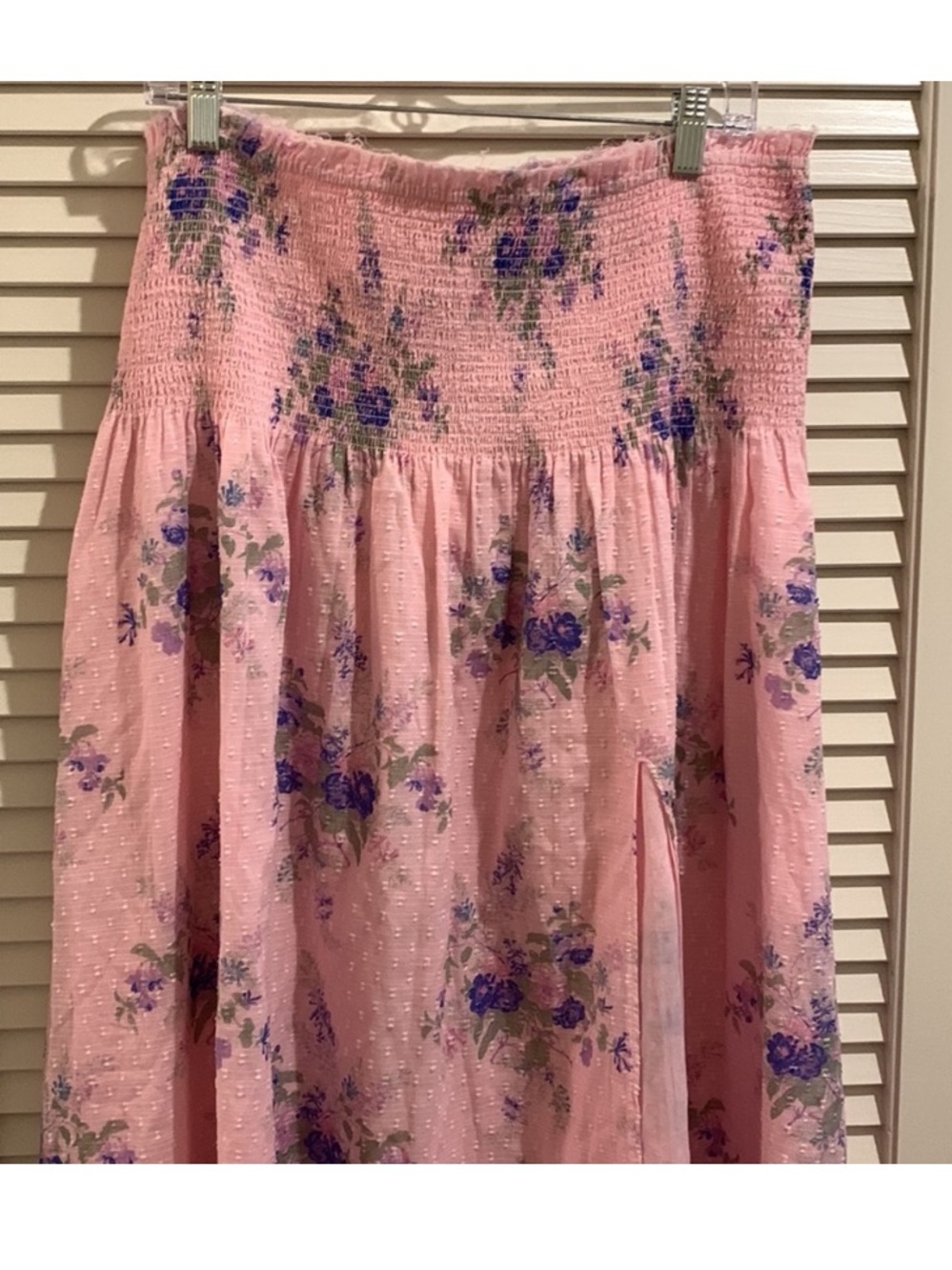 Loveshackfancy Pink Floral Cottagecore Falune Cotton Maxi Drop Waist Skirt XXL - Picture 6 of 15